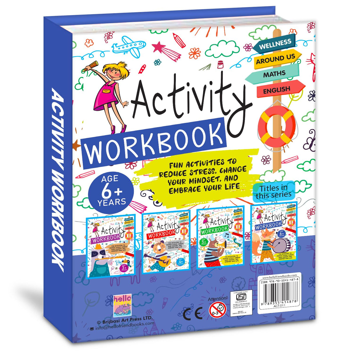 Hello Friend Books The Ultimate Activty Workbook: Fun, Interactive and Brain Boosting Activities For Kids 6+ Years - Retail Maharaj