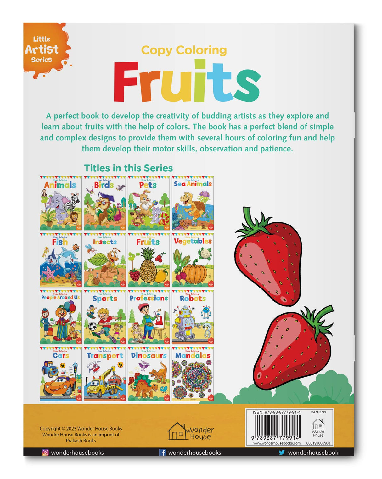 Little Artist Series Fruits: Copy Colour Books - Retail Maharaj