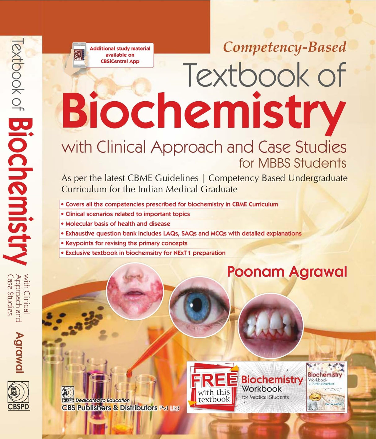 Competency - Based Textbook of Biochemistry with Clinical Approach and Case Studies for MBBS Students with | FREE Biochemistry Workbook for Medical Students - 2025 - Retail Maharaj