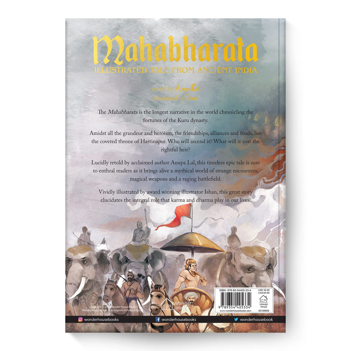 Mahabharata - Illustrated Tales From Ancient India (Deluxe Edition) - Retail Maharaj