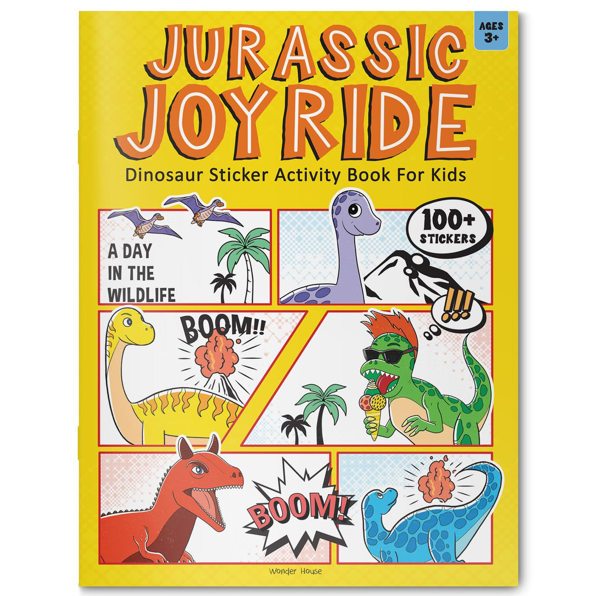 Jurassic Joyride Dinosaur Sticker Activity Book For Kids - Retail Maharaj