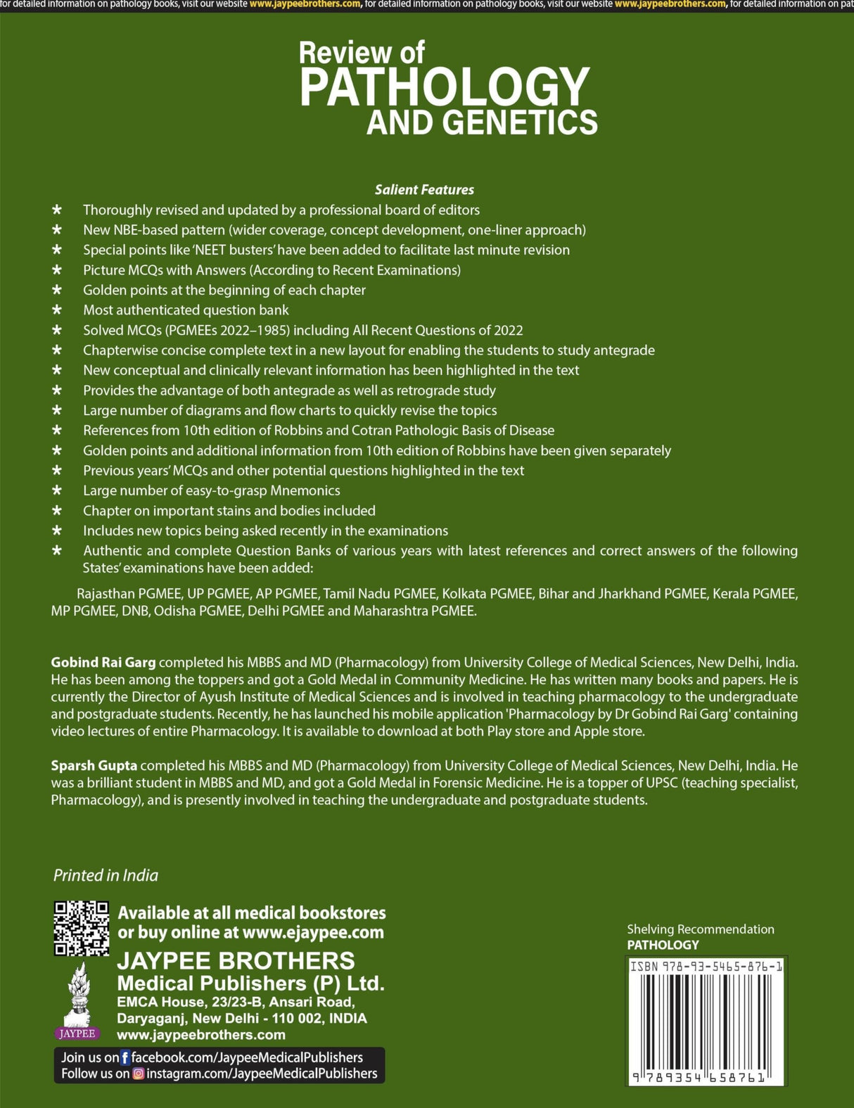 Review of Pathology and Genetics - Retail Maharaj