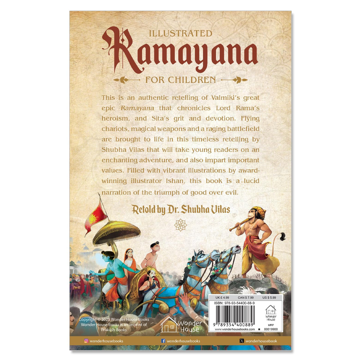 Illustrated Ramayana For Children (Black and White) - Retail Maharaj