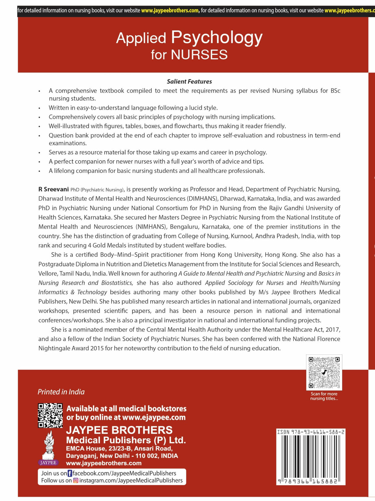 APPLIED PSYCHOLOGY FOR NURSES (SEMESTER I) - Retail Maharaj