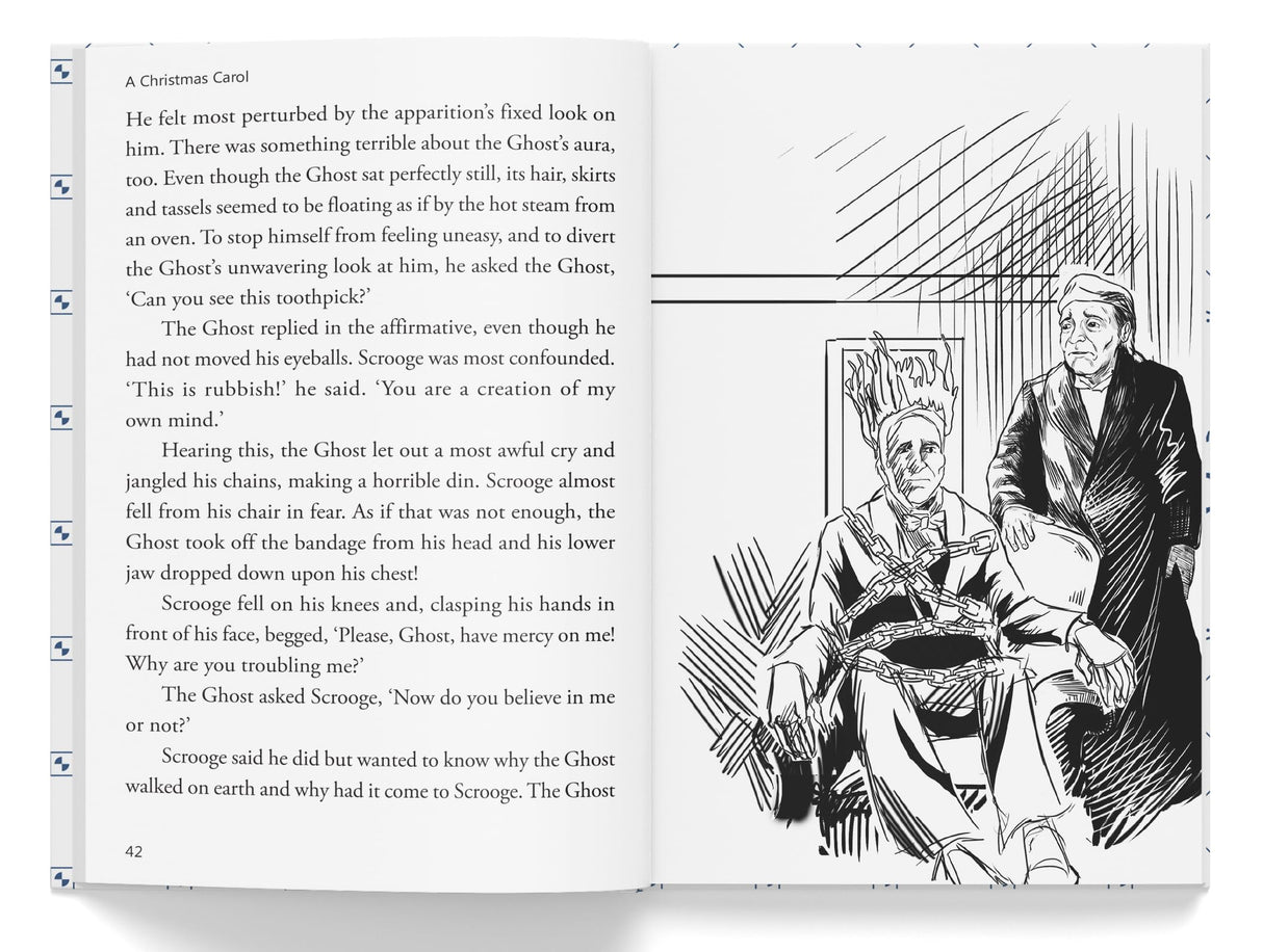 A Christmas Carol: Illustrated Abridged Children Classics English Novel With Review Questions (Hardback) - Retail Maharaj