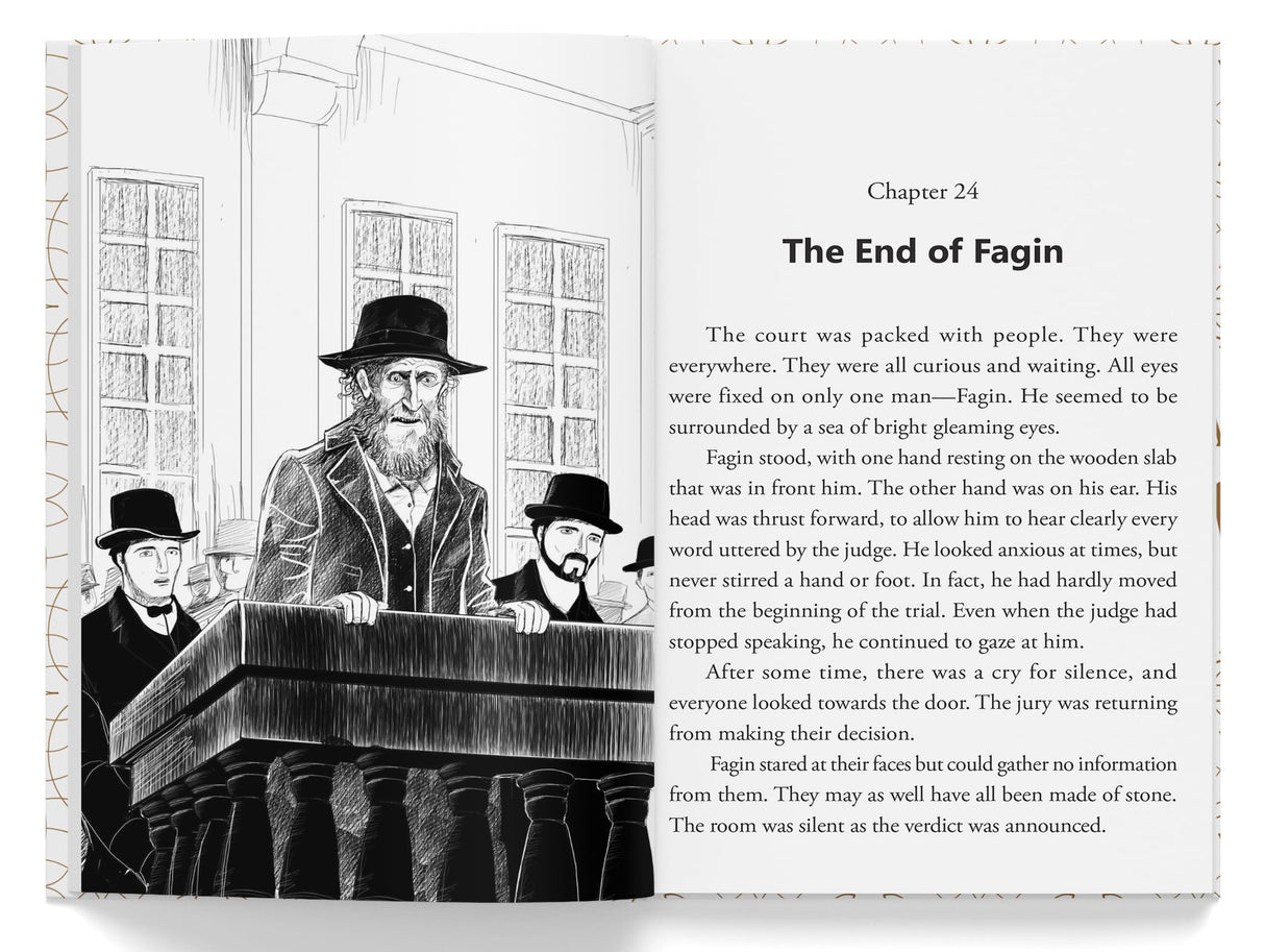 Oliver Twist : Illustrated Abridged Children Classics English Novel with Review Questions - Retail Maharaj