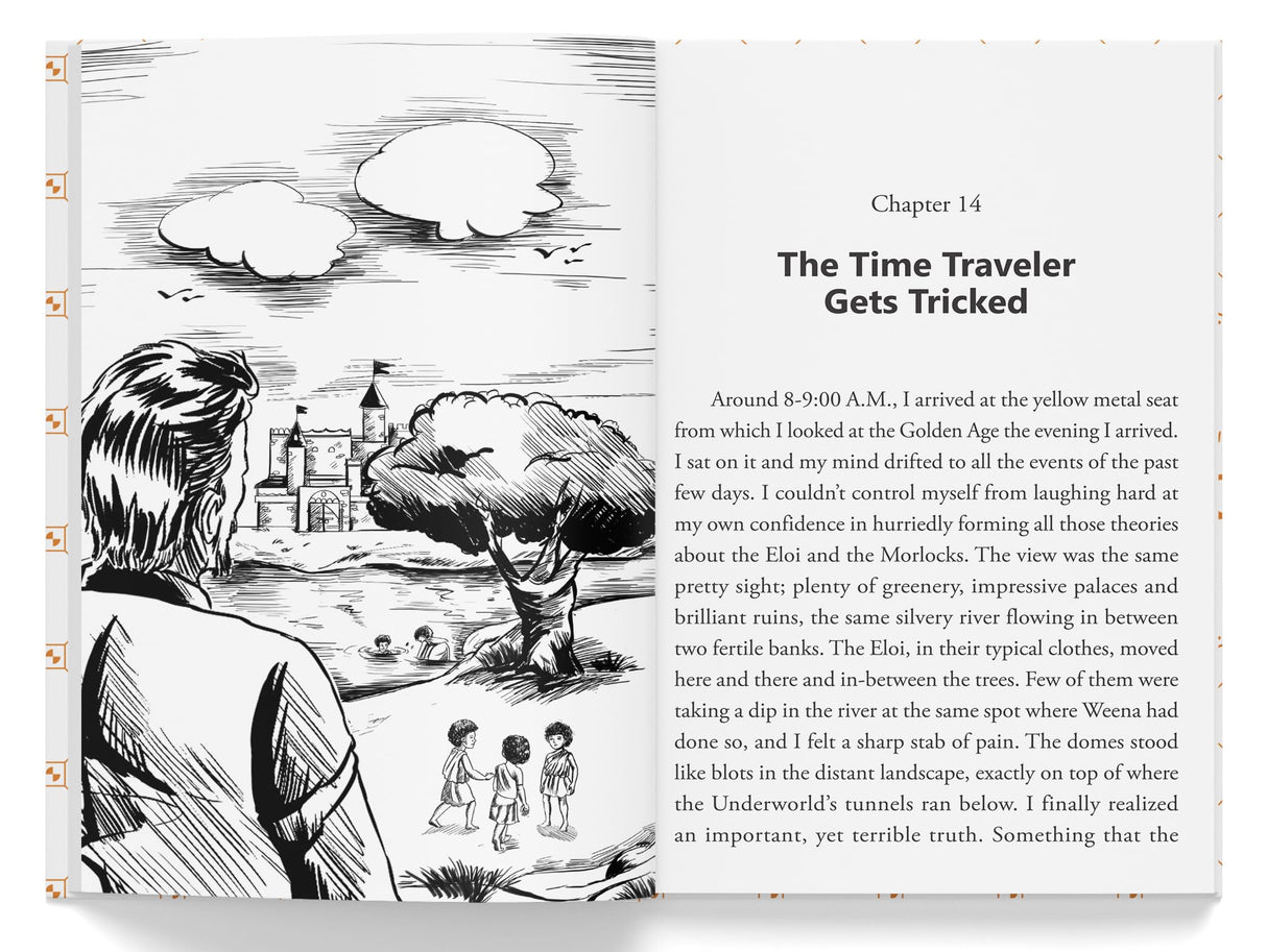 Time Machine: Illustrated Abridged Children Classics English Novel With Review Questions(Hardback) - Retail Maharaj