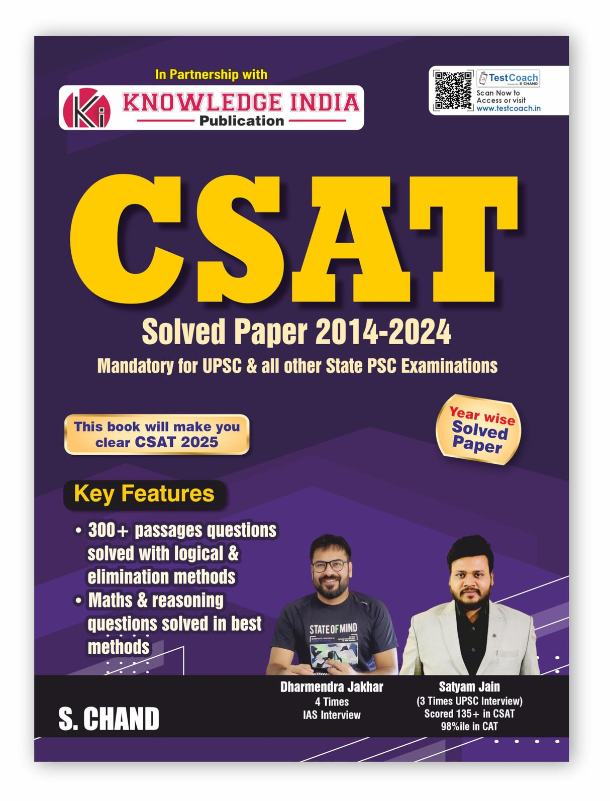 UPSC CSAT Paper 2 Solved Papers (2014 - 2024): Mandatory for UPSC & All other State PSC Examinations 2025 | Year Wise | Prelims PYQ Previous Year Question | Maths & Reasoning | English Medium | CSAT Exam Book 2025 - Retail Maharaj