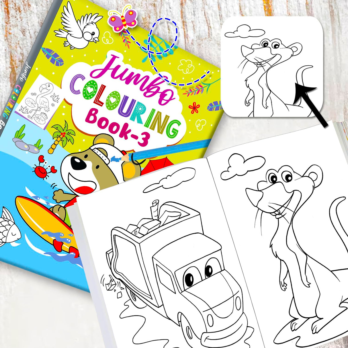 Jumbo Colouring Book 3 - Retail Maharaj