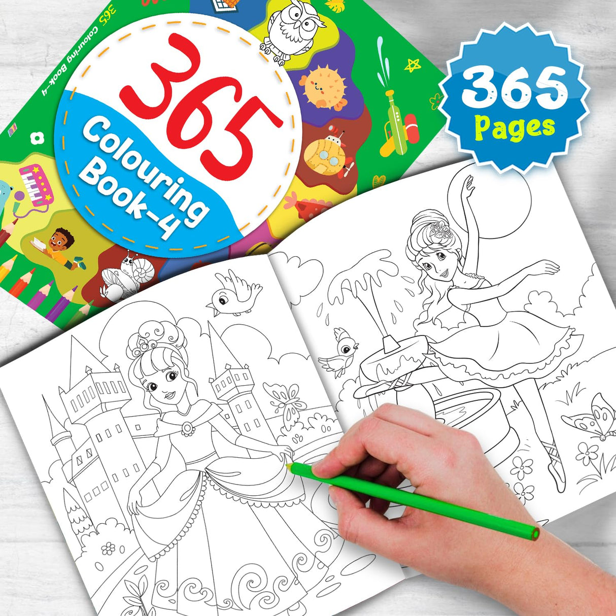 365 Colouring Book-4 - Retail Maharaj