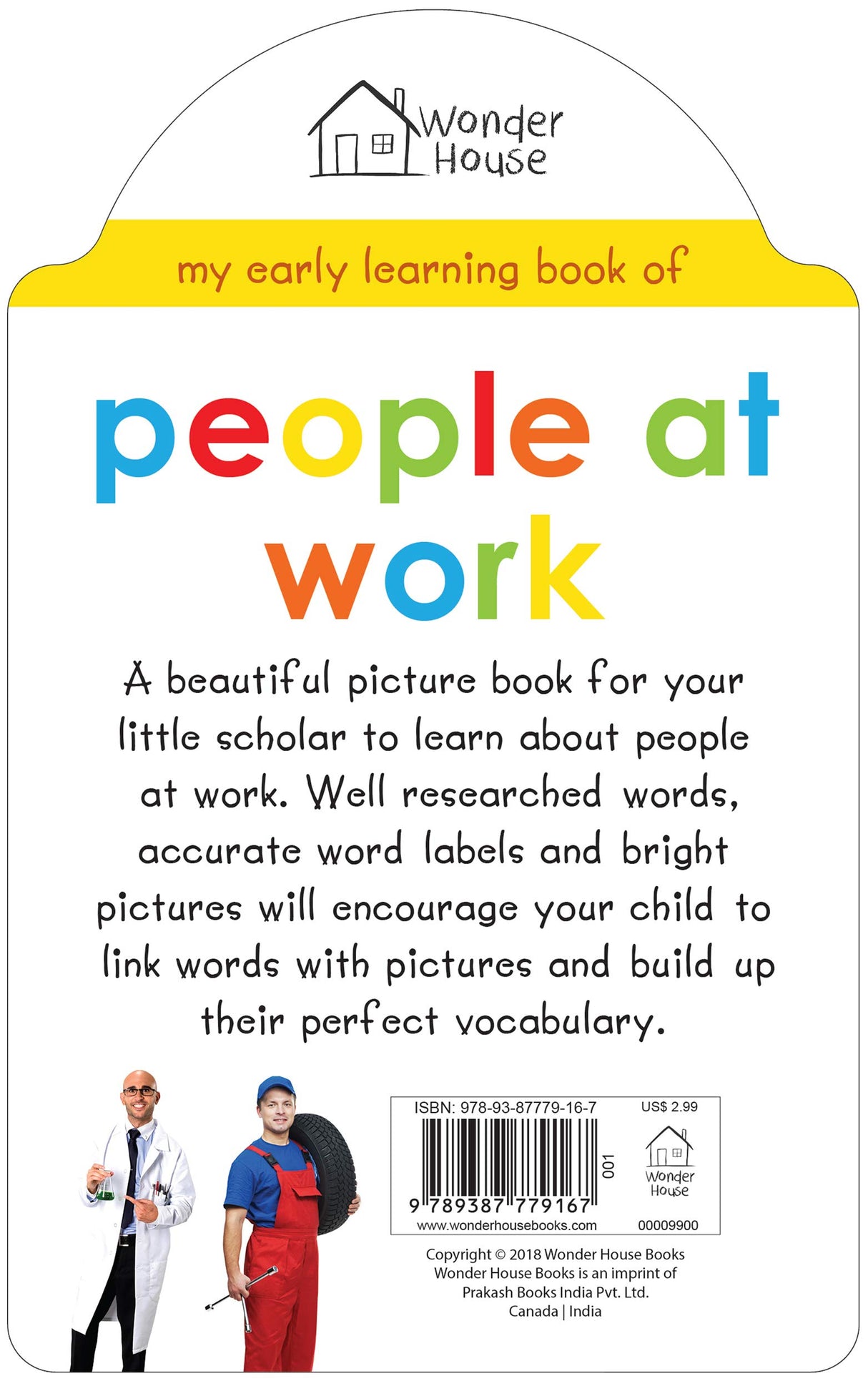 My Early Learning Book of People at Work: Attractive Shape Board Book for Kids | Learn About Doctors, Teachers, Firefighters, Farmers & More with Bright Pictures and Fun Cut-Out Design | Early Learning Book for Babies, Toddlers & Preschoolers | Ages 0–5 Y - Retail Maharaj