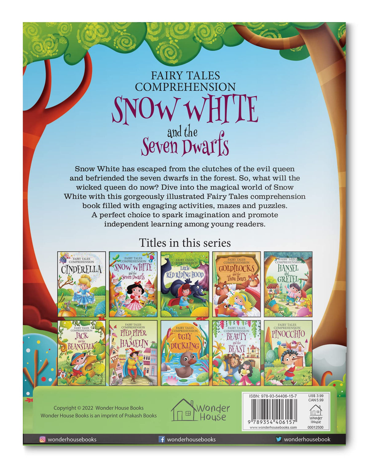 Fairy Tales Comprehension: Snow White and the Seven Dwarfs Read & Respond Workbook | Ages 5–8 | Build Language Skills with Classic Tales & Engaging Activities - Retail Maharaj