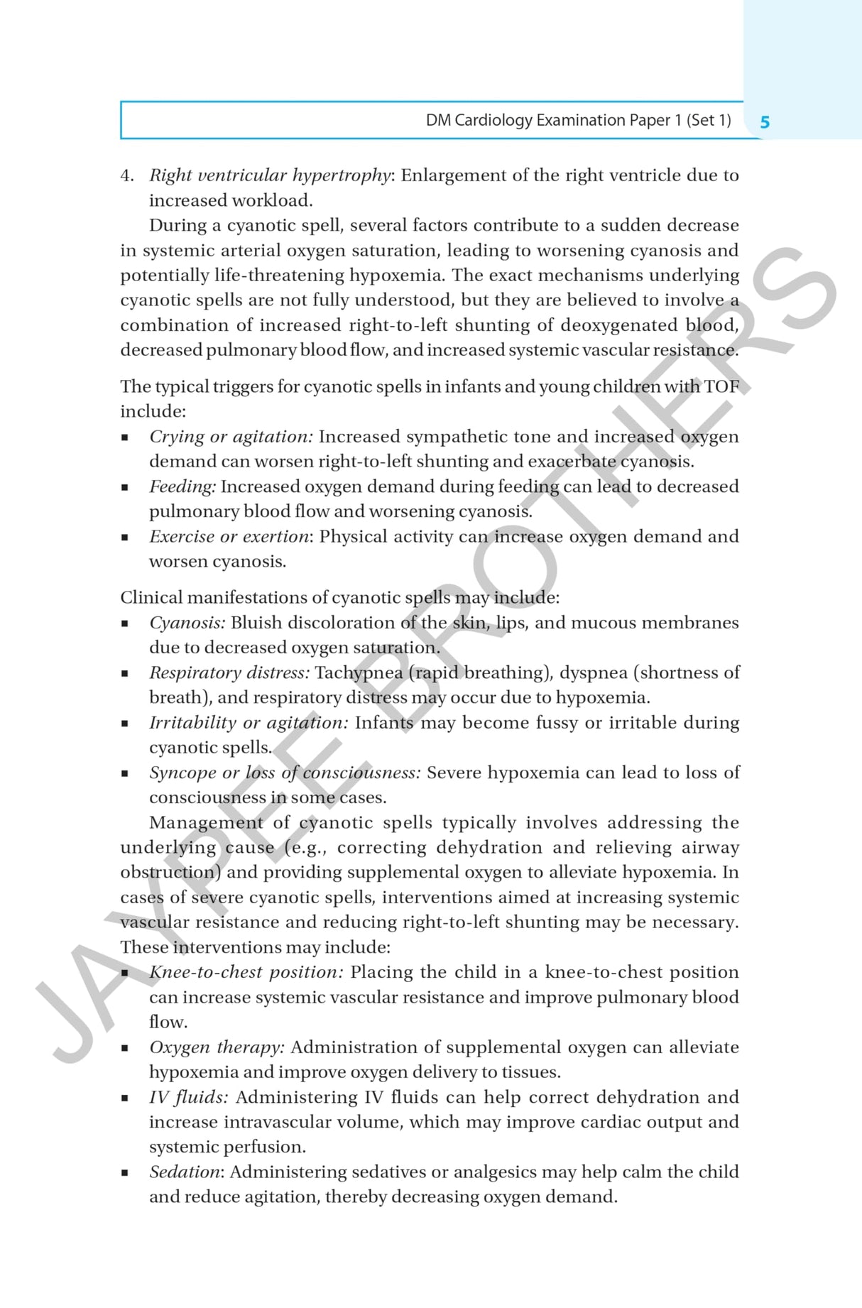 CARDIOLOGY EXAMINATION PAPER FOR DM (CARDIOLOGY) STUDENTS - Retail Maharaj