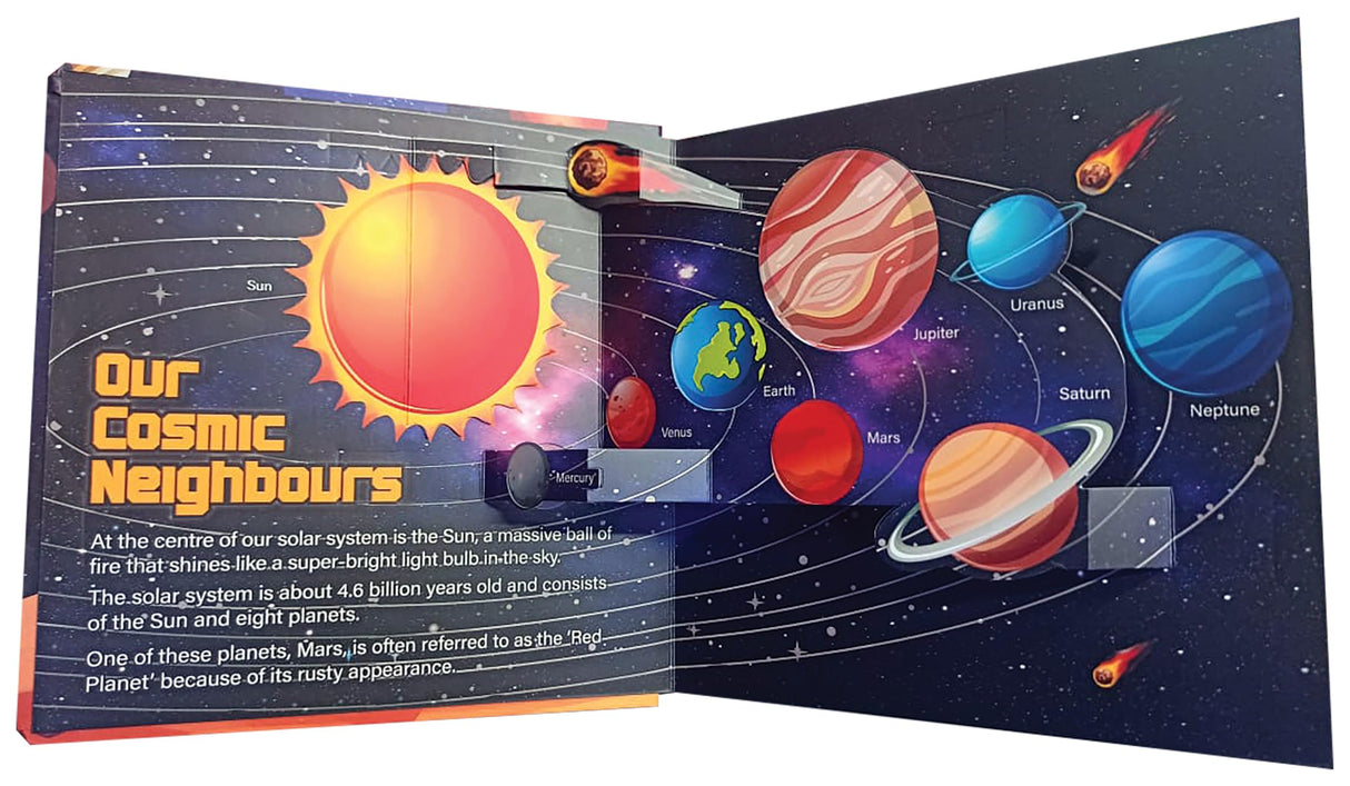 Pop Up Space Book for Kids: Pop-Up Universe | Out of This World | Explore Space, Planets & Stars | Galaxy Cosmic Wonders | Astronaut Adventures | into the Cosmos | Best Pop-Up Outer Space Book for Children - Retail Maharaj