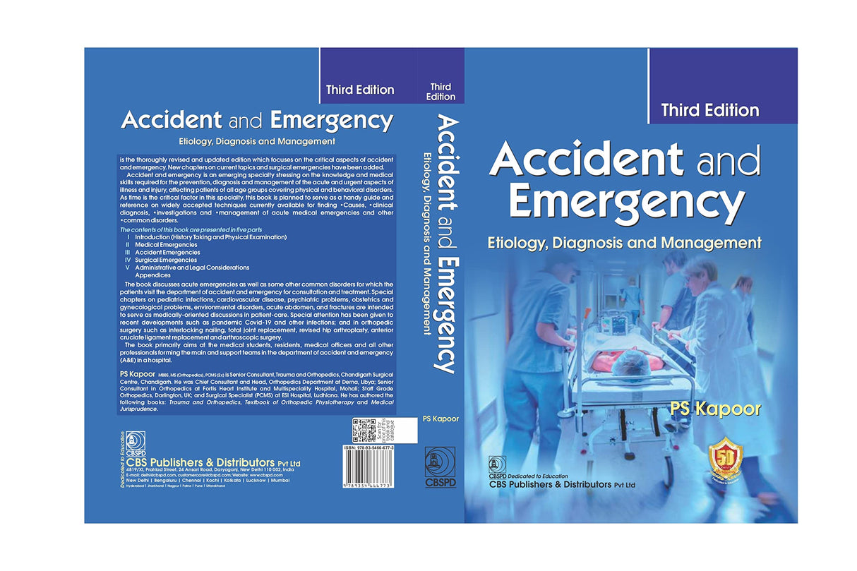 ACCIDENT AND EMERGENCY ETIOLOGY DIAGNOSIS AND MANAGEMENT 3ED (PB 2023) - Retail Maharaj