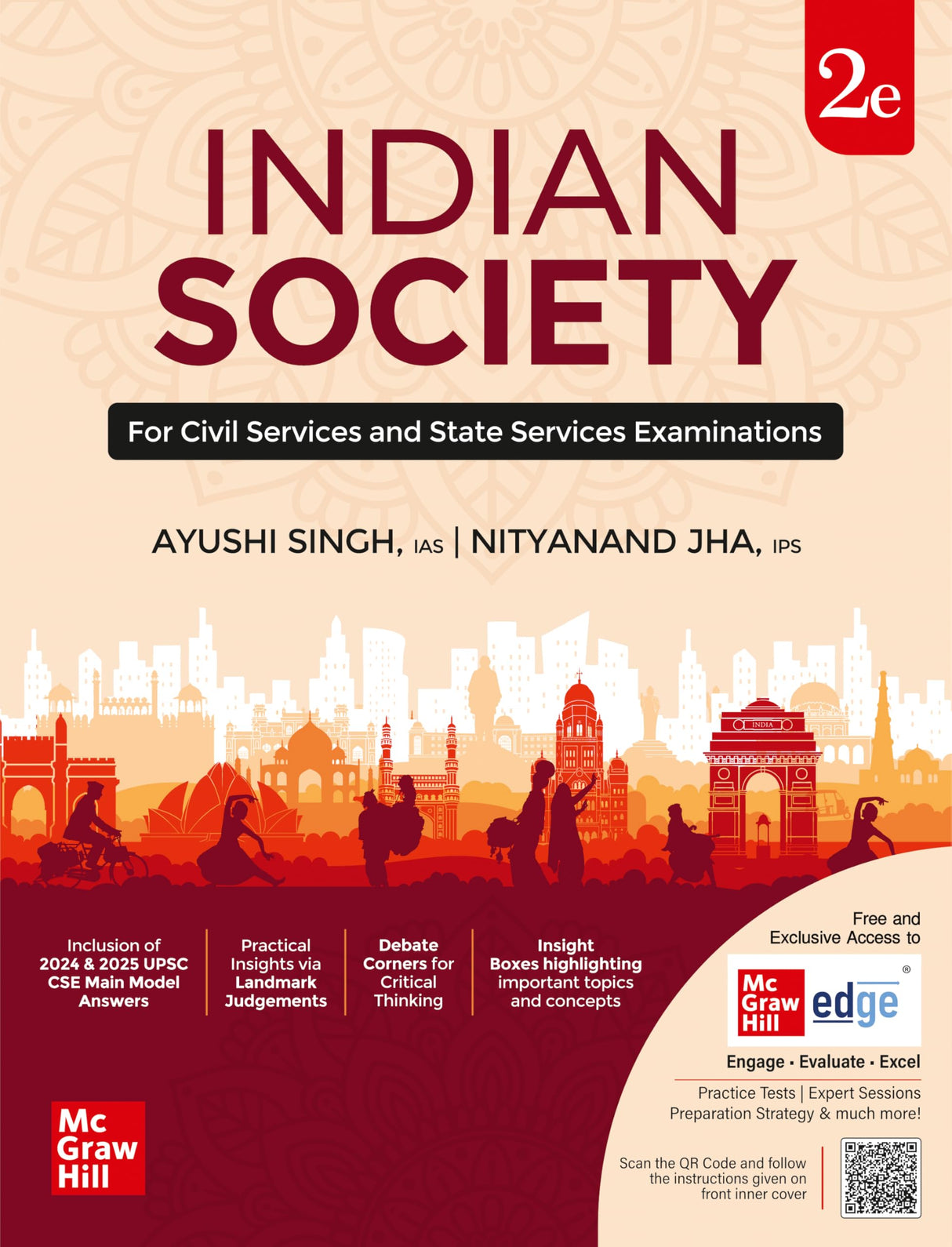 Indian Society, 2e for UPSC CSE 2026 by Ayushi Singh(IAS) & Nityanand Jha(IPS) | Chapter-end compilation of UPSC CSE Mains PYQs | Author Webinar & Solved Mains Questions (2024-25) on McGraw Hill Edge - Retail Maharaj