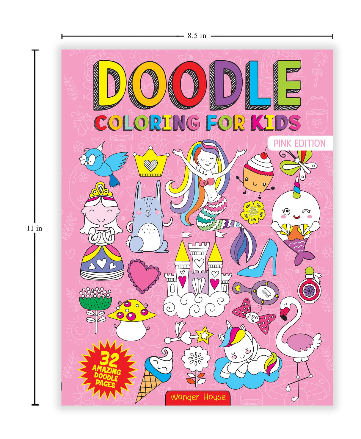 Doodle Coloring For Kids - Pink Edition - Retail Maharaj