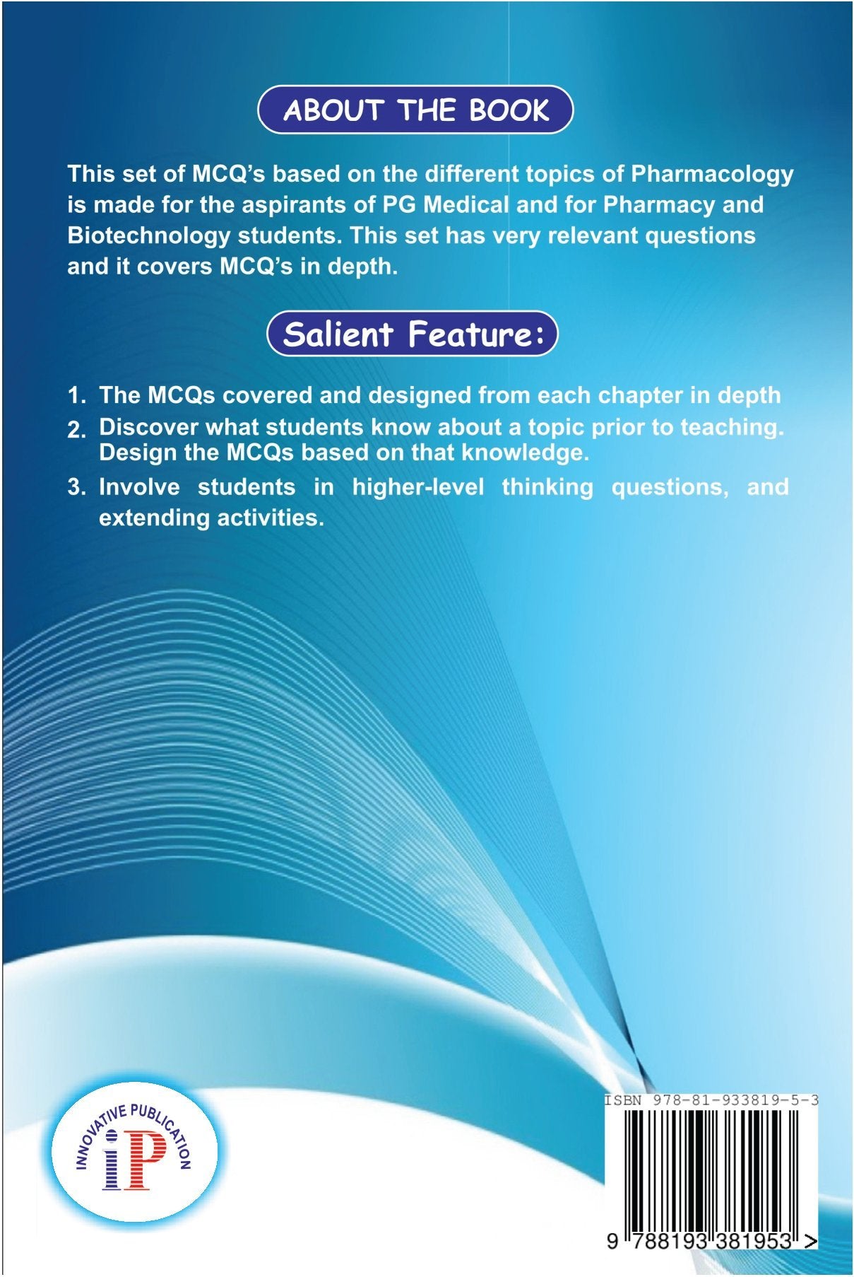 Pharmacology MCQ for All India Postgraduate Medical Entrance Examination - Retail Maharaj