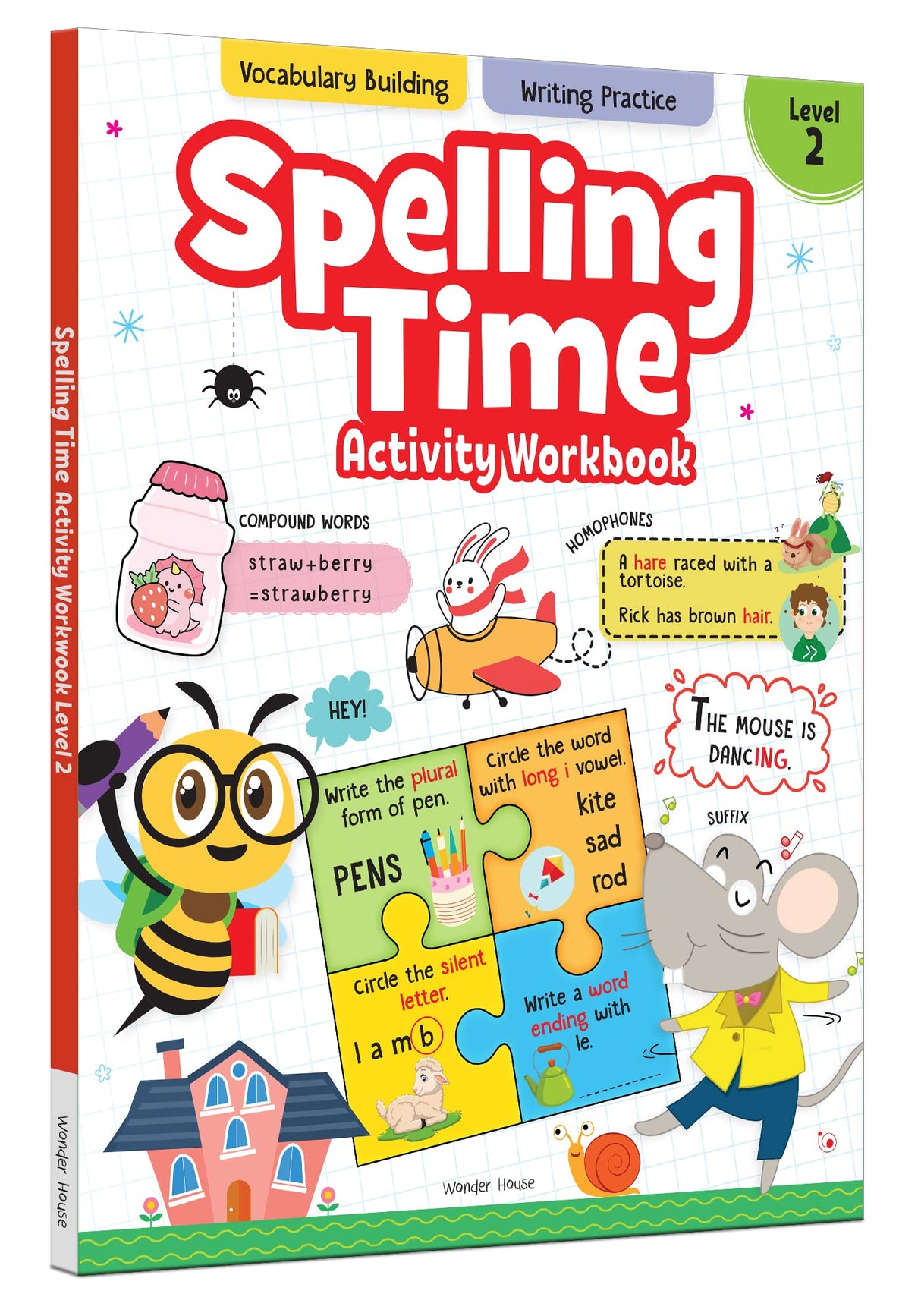 Spelling Time Activity Workbook – Book 2 | Fun Word Building & Practice Exercises | Ages 6–9 | Boost Spelling Skills Through Engaging Activities - Retail Maharaj