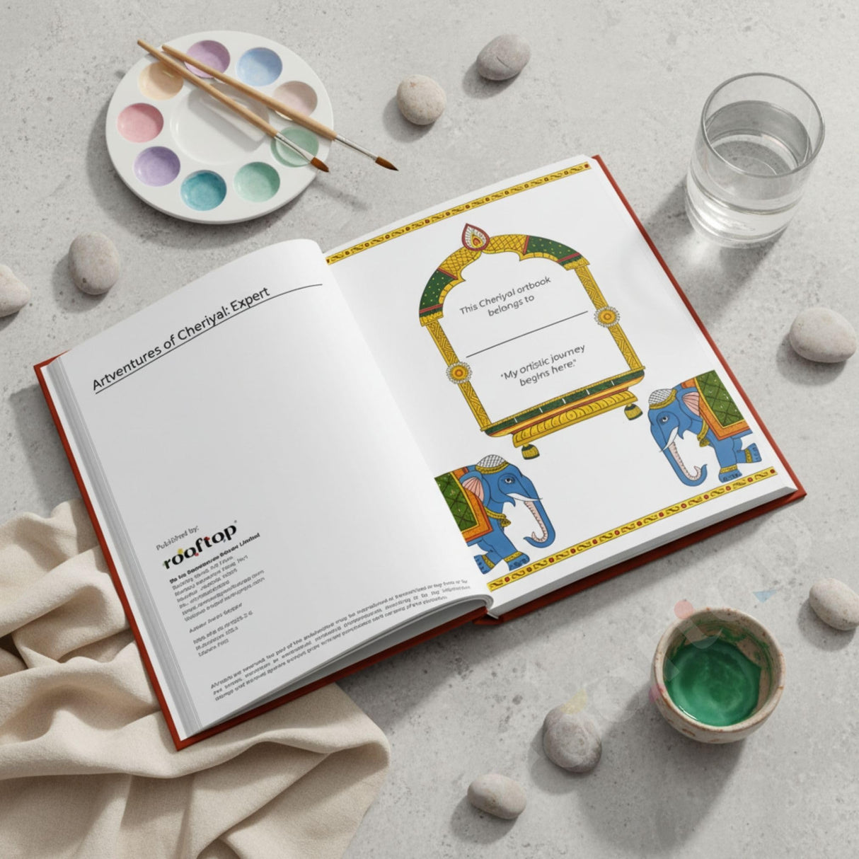 Rooftop Artventures of Cheriyal - Expert Coloring Book | Advanced Indian Folk Art Designs | Traditional Scroll Painting Patterns | Stress-Relief & ... for Artists & Art Enthusiasts: English - Retail Maharaj