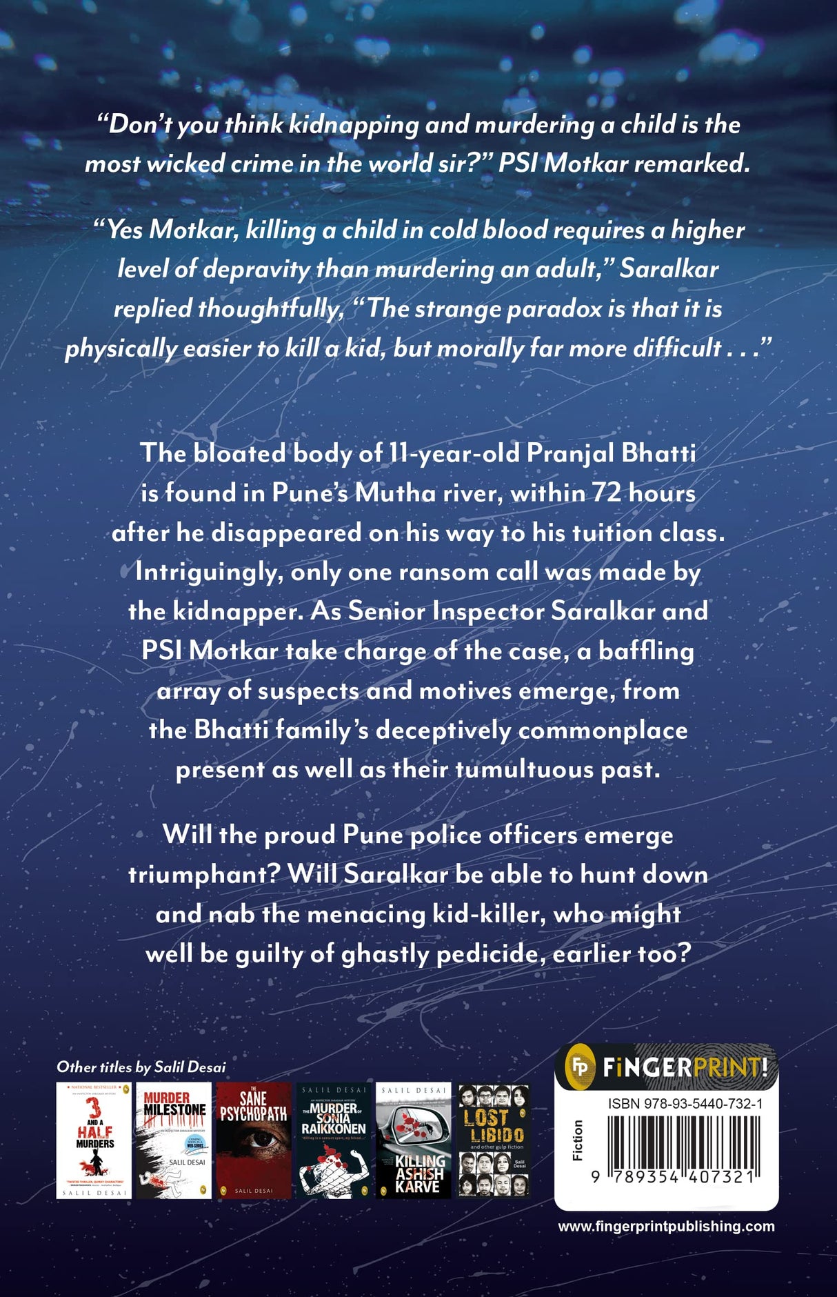 The Kid Killer - An Inspector Saralkar Mystery - Retail Maharaj