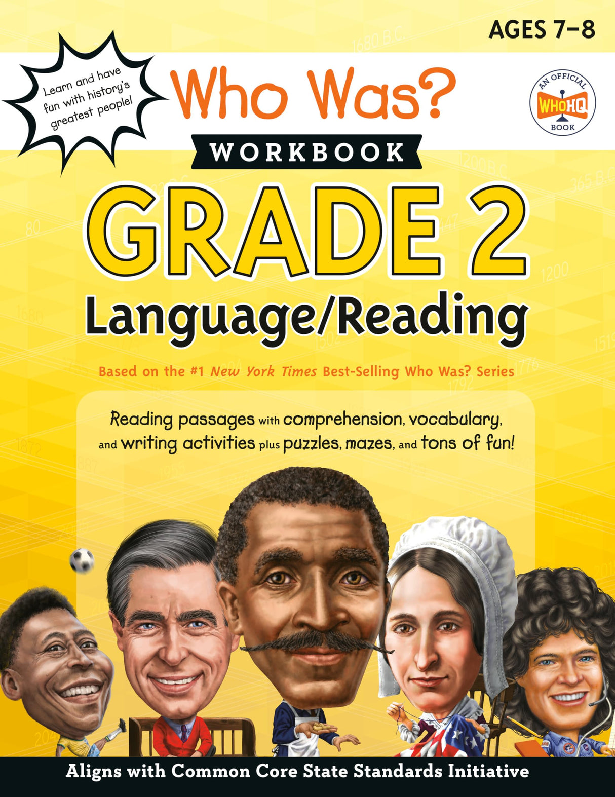 Who Was? Workbook: Grade 2 Language/Reading: Reading Passages With Comprehension, Vocabulary, and Writing Activities, Plus Puzzles, Mazes, and Tons of Fun! (Who Was? Workbooks) - Retail Maharaj
