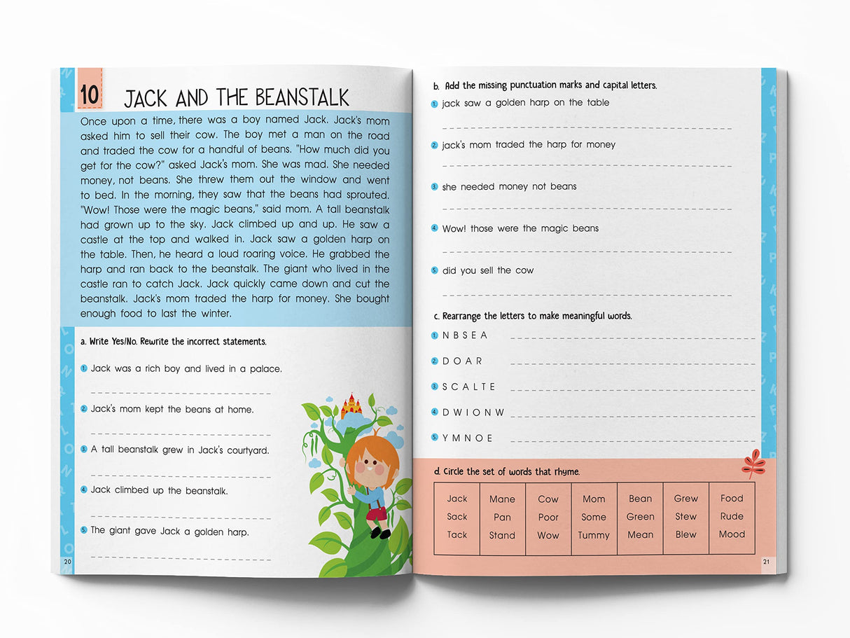 Fun Time Reading Comprehension Workbook: Level 1 | Activity Book for Kids | Ages 6–8 | Build Reading Skills with Engaging Exercises - Retail Maharaj
