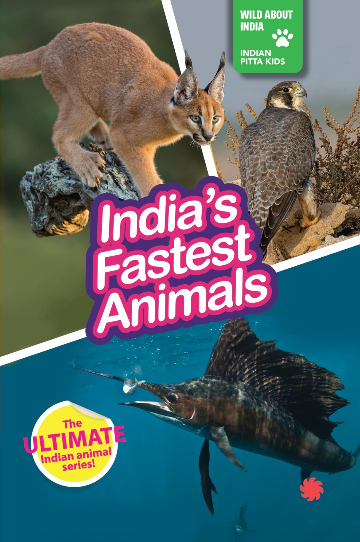 INDIA’S FASTEST ANIMALS : Wild About India - Engaging Book for Kids (Ages 5-15) - Fun Facts, Trivia Questions and Answers to Teach Your Children about the Animal Kingdom - Retail Maharaj