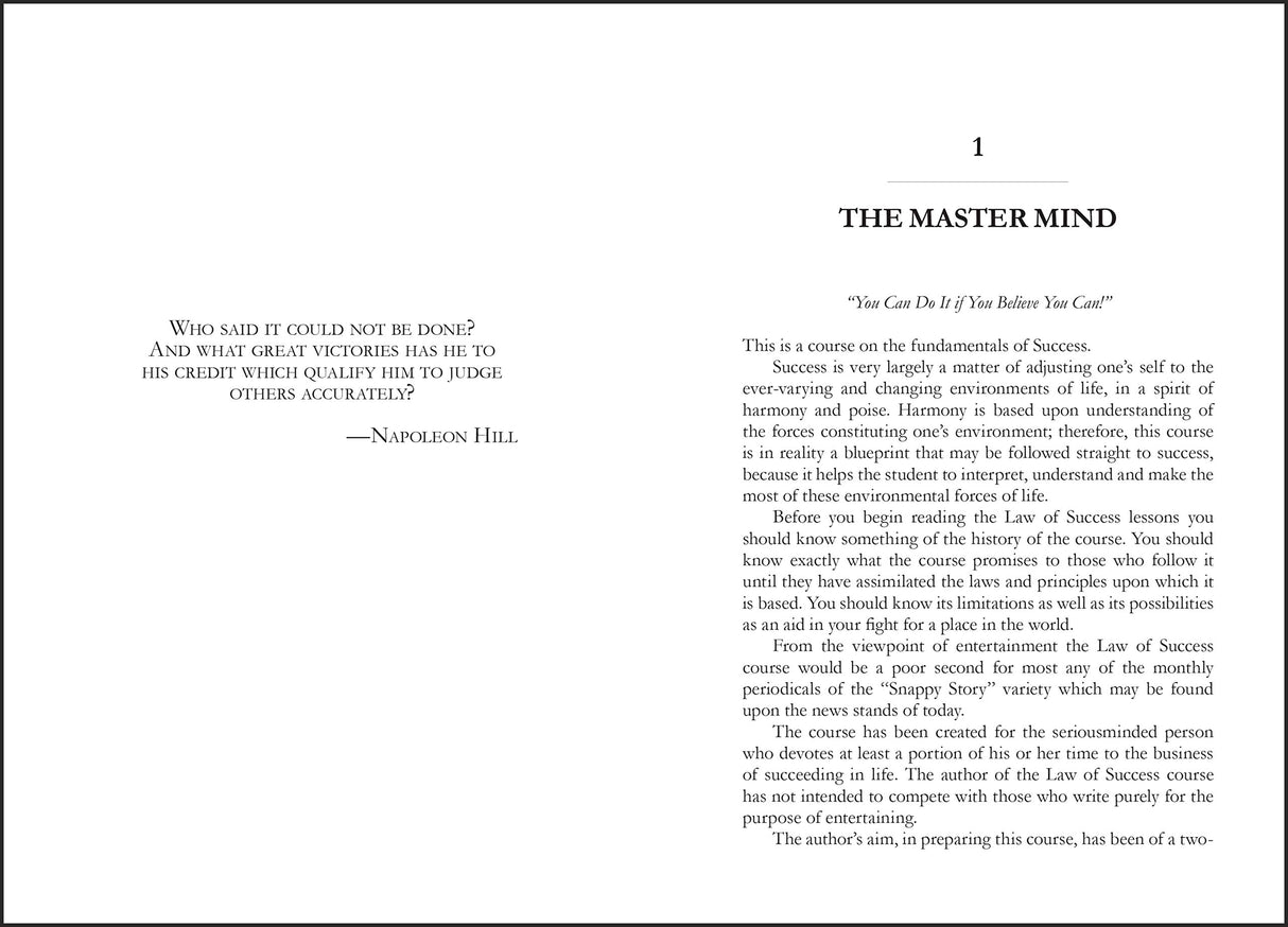 The Law of Success In Sixteen Lessons - Retail Maharaj