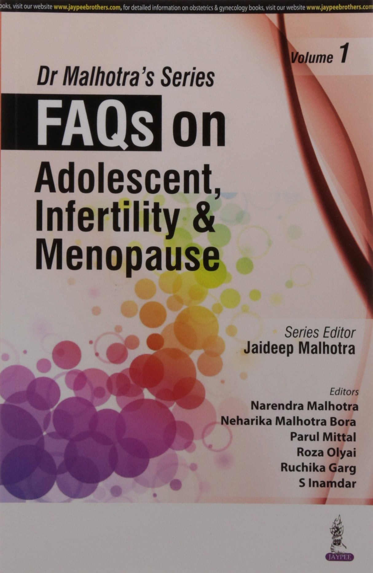 DR MALHOTRA'S SERIES FAQS ON ADOLESCENT, INFERTILITY & MENOPAUSE VOL.1 - Retail Maharaj