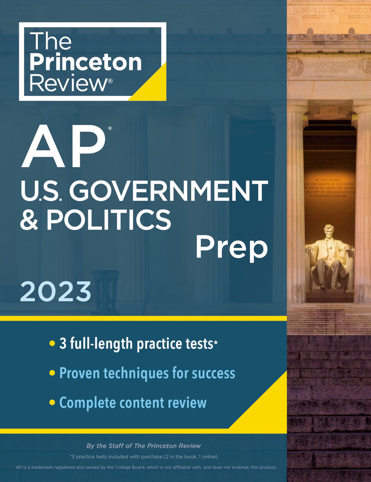 Princeton Review AP U.S. Government & Politics Prep, 2023: 3 Practice Tests + Complete Content Review + Strategies & Techniques - Retail Maharaj