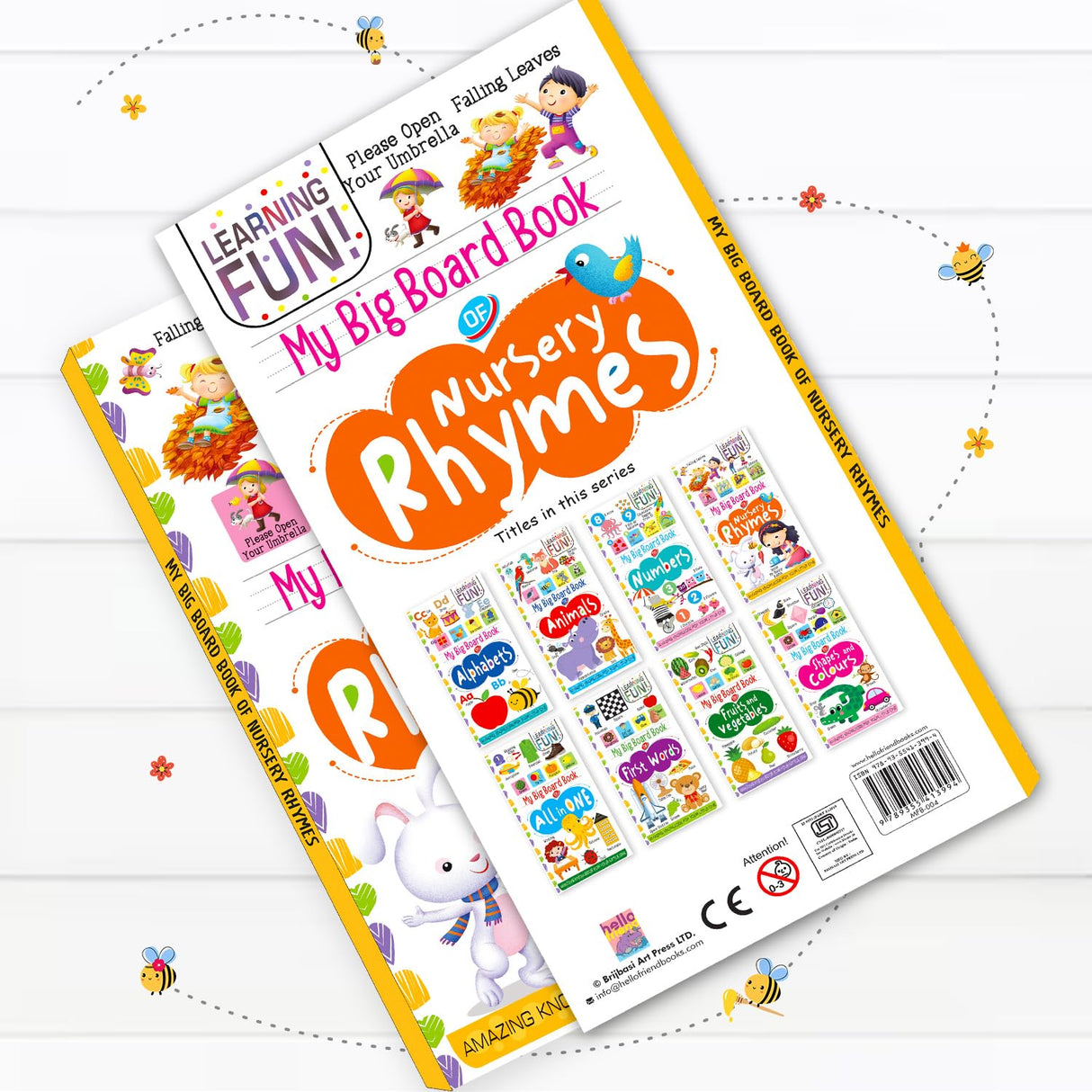 Hello Friend Books My Big Board Book of Nursery Rhymes : Simple and Vibrant Illustrations to Increase the Knowledge of Your Little One - Retail Maharaj