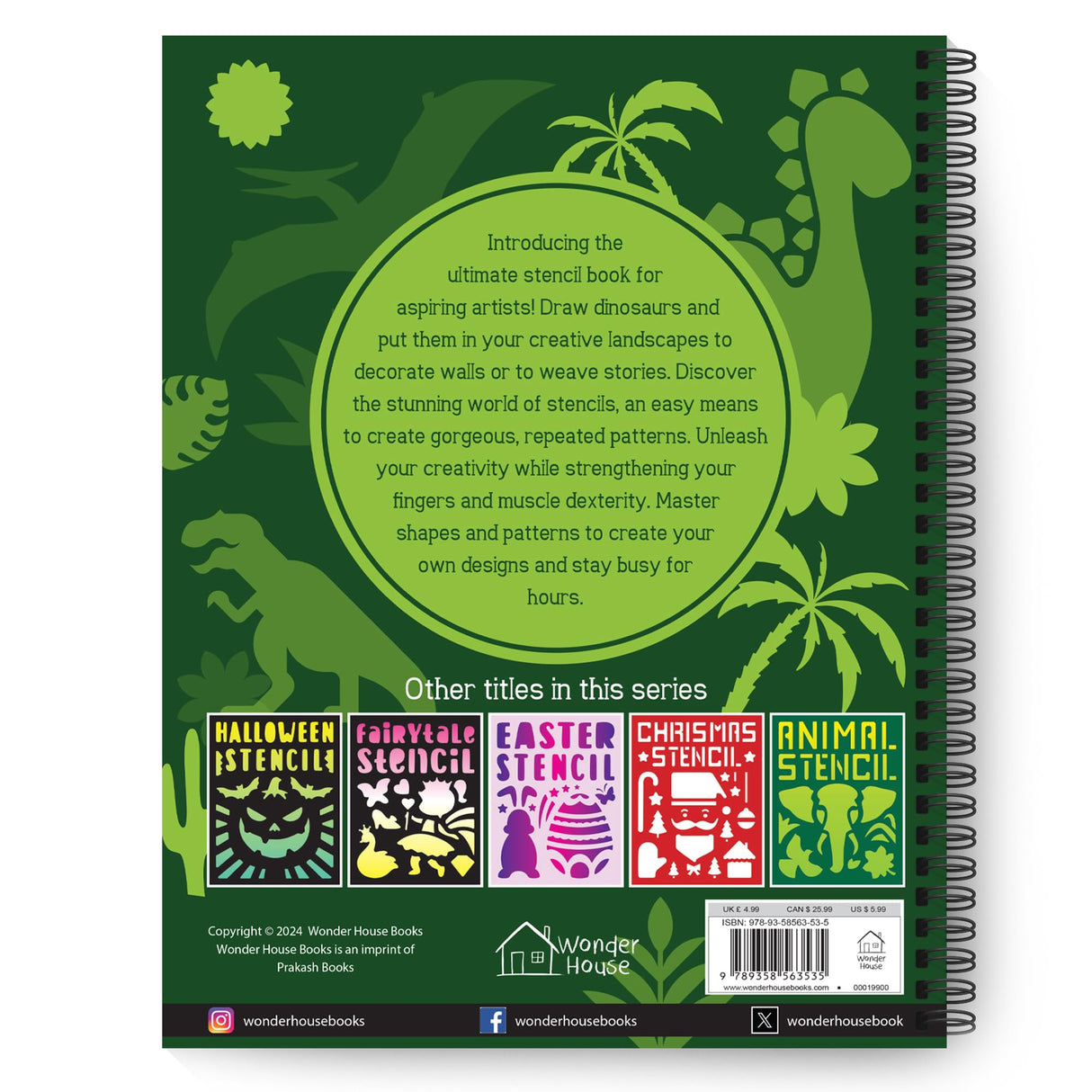 Stencil Book: Dinosaur - Retail Maharaj