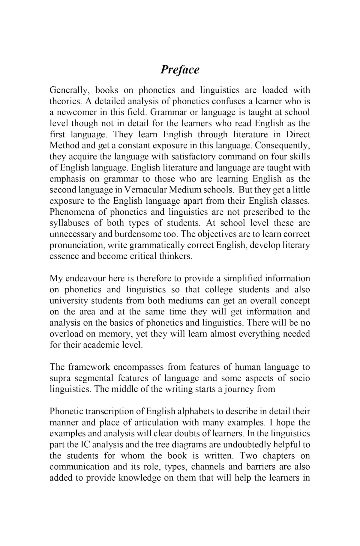 A Textbook of English Phonetics & Linguistics with Understanding Communication (English Version)