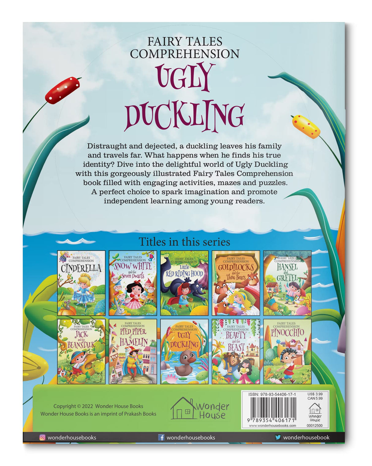 Fairy Tales Comprehension: The Ugly Duckling Classic Tale with Fun Reading Practice | Ages 5–8 | Develop Emotional Understanding & Literacy Skills - Retail Maharaj