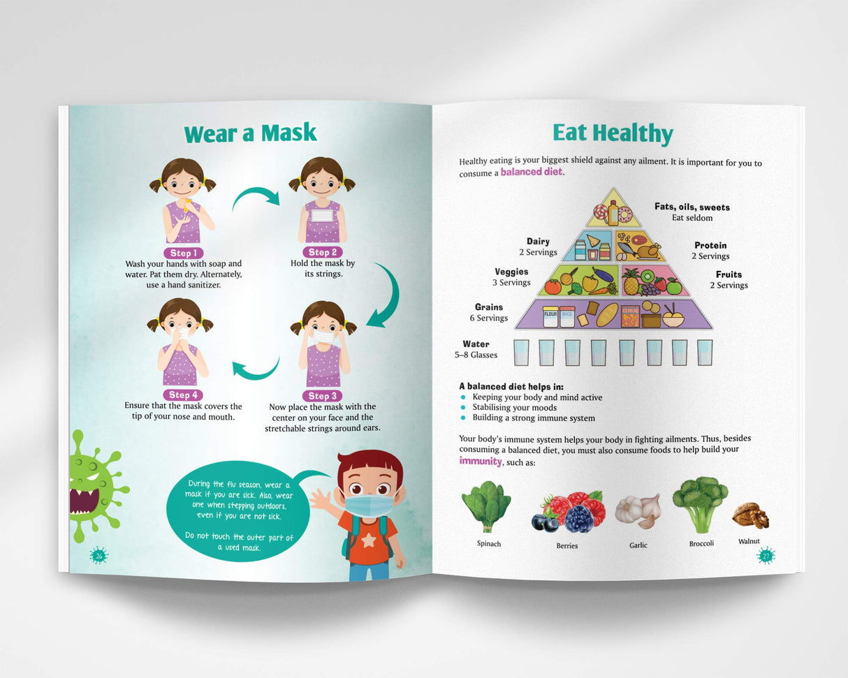 Viral Infections - A Hygiene Guide And Sticker Activity Book For Children - Retail Maharaj