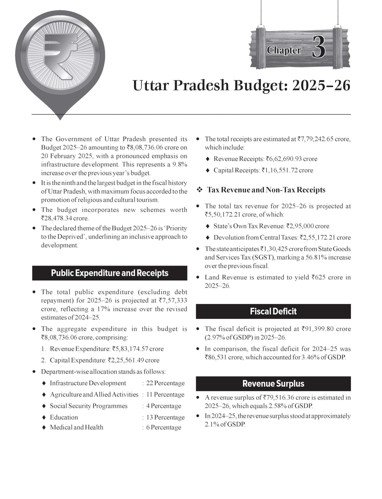 Uttar Pradesh General Studies, 5e for UPPCS Mains Paper 5 & 6- UP Special Comprehensive Study | Previous Years’ Questions (PYQs) | Colourful Pluck-out Chart | RO/ARO (Review Officer) | UP GK - Retail Maharaj