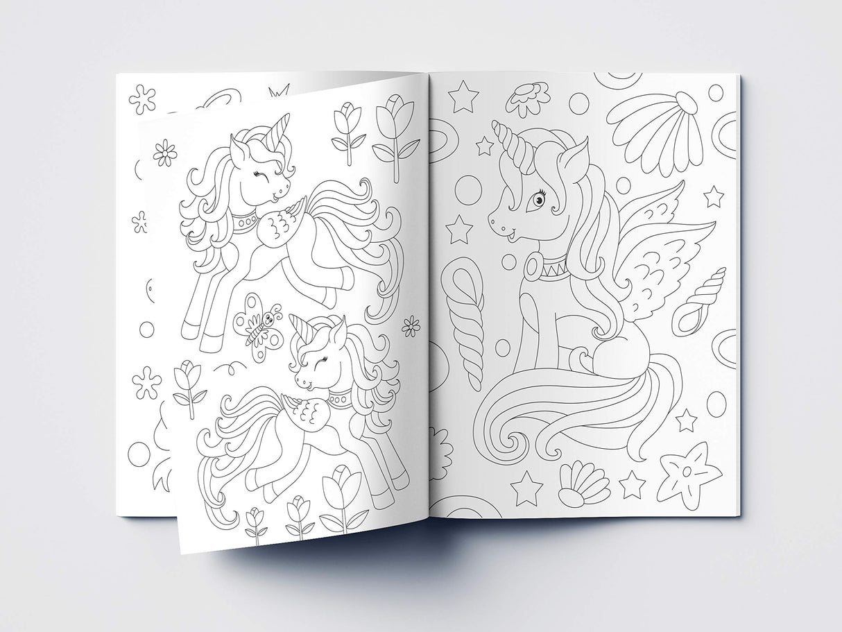 101 Unicorn Colouring Book: Fun Activity Colouring Book For Children - Retail Maharaj