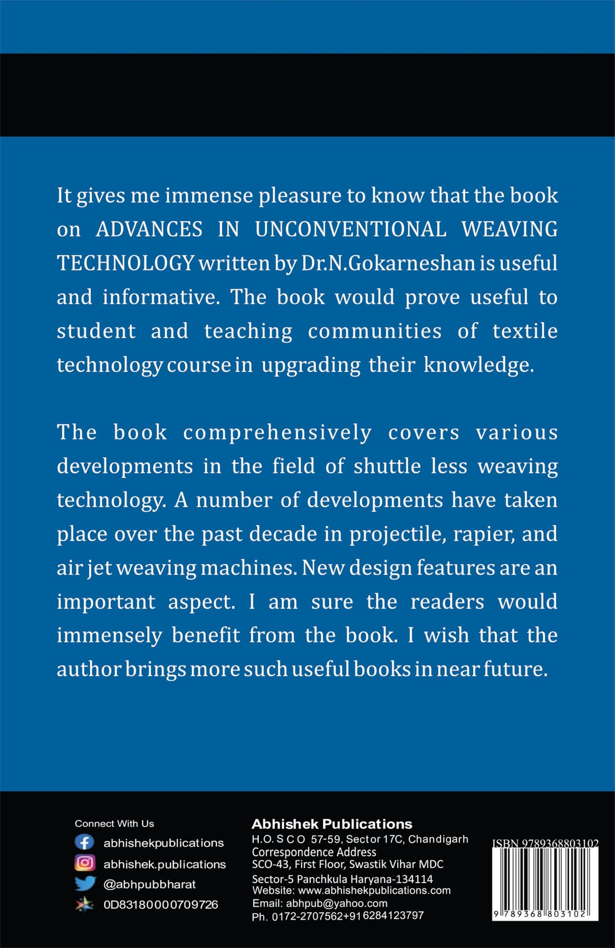 Handbook On Advances In Unconventional Weaving Technology - Retail Maharaj