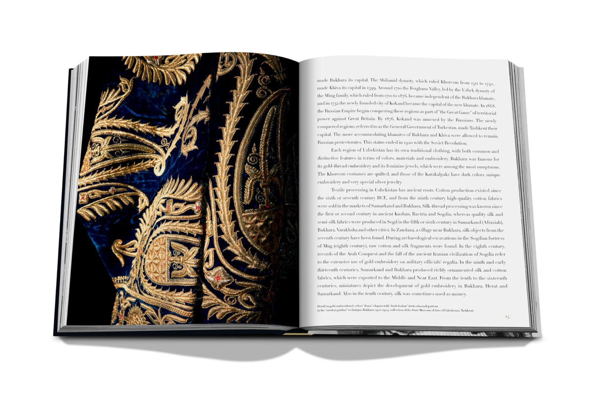Uzbekistan Silk & Gold: The Magnificent Art of Costume - Assouline Coffee Table Book - Retail Maharaj