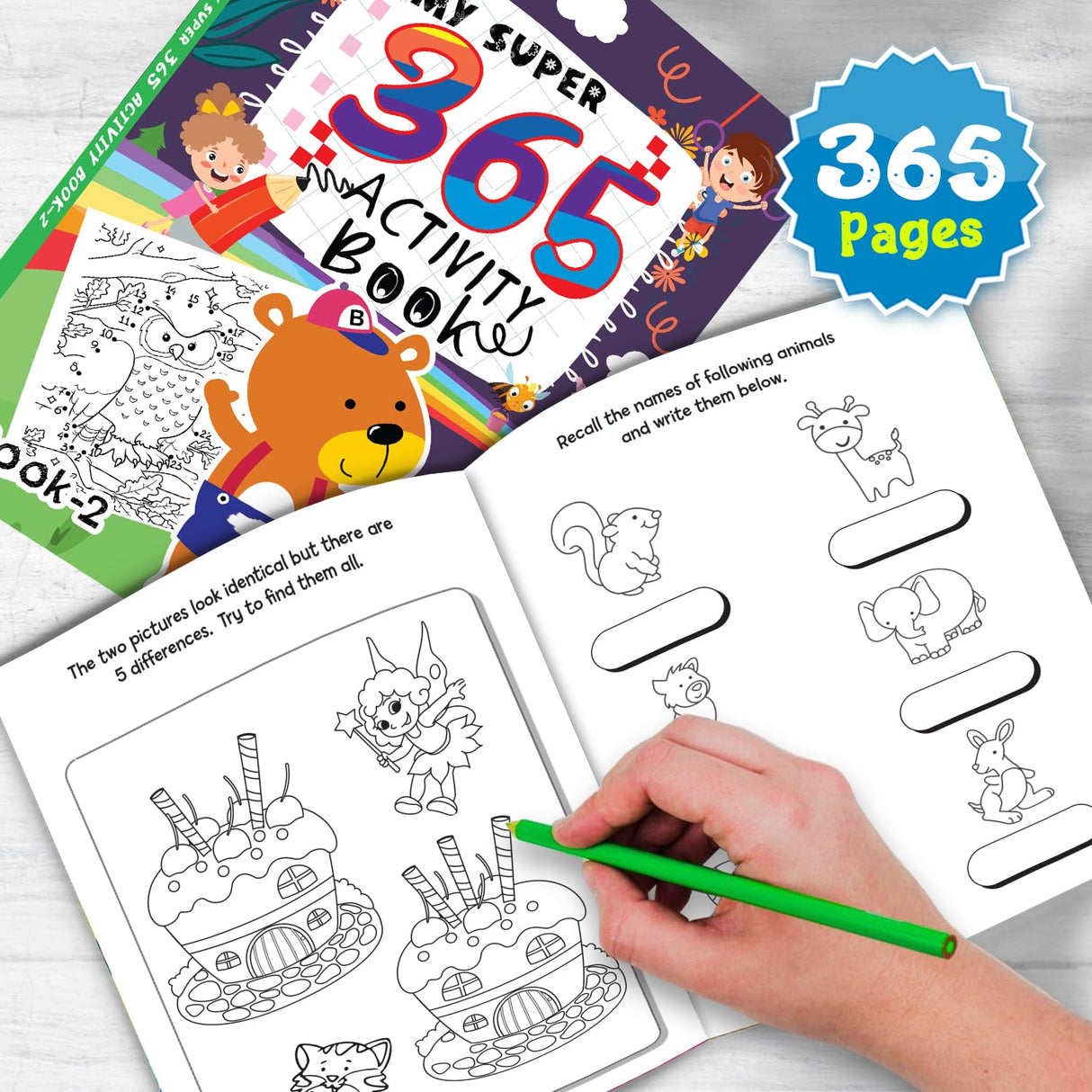 Hello Friend Books My Super 365 Colouring Books HCB-004 - Retail Maharaj