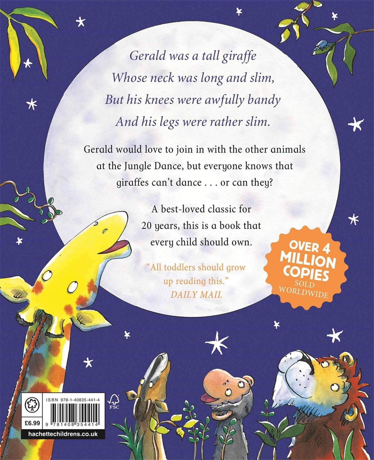 GIRAFFES CAN'T DANCE CASED BOARD BOOK - Retail Maharaj