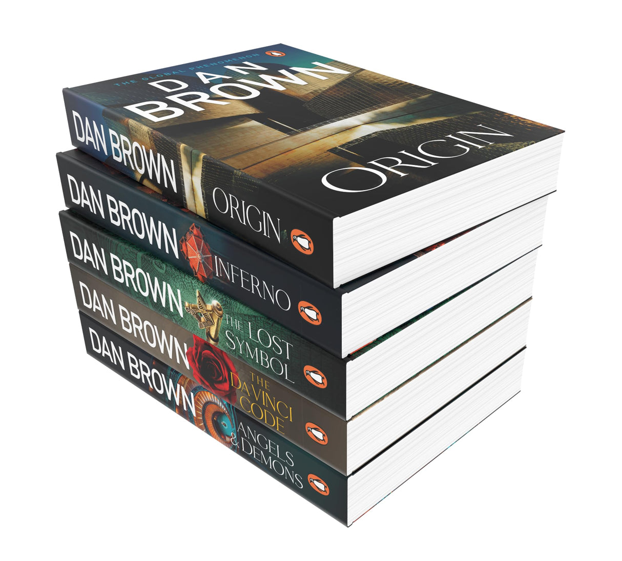The Robert Langdon Collection: 5 Books Boxset (Angels and Demons, The Da Vinci Code, The Lost Symbol, Inferno, Origin) - Retail Maharaj