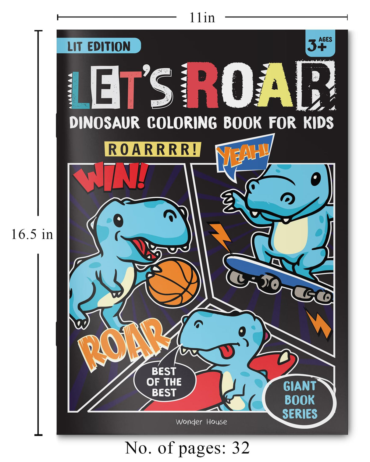 Let's Roar Giant Coloring Book For Kids - Retail Maharaj