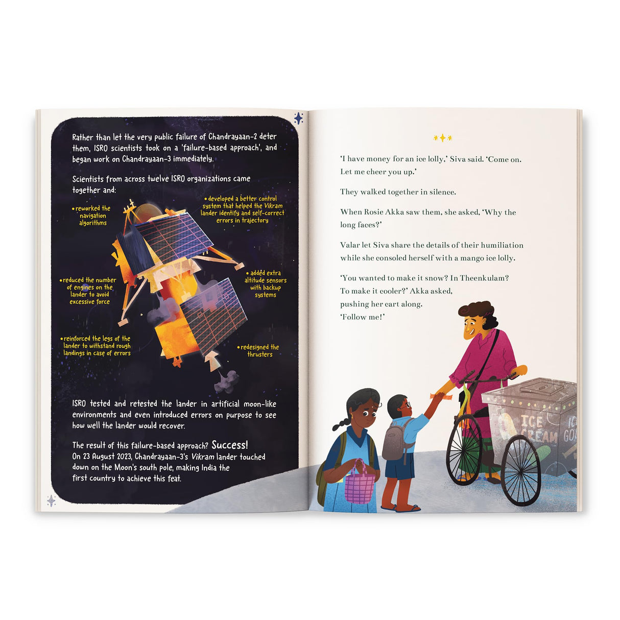 Reaching for the Moon: Lessons from the Chandrayaan Missions | Illustrated Picturebook on India’s Space Journey | Inspiring science and innovation through ISRO’s Chandrayaan Missions | Age 8+ - Retail Maharaj