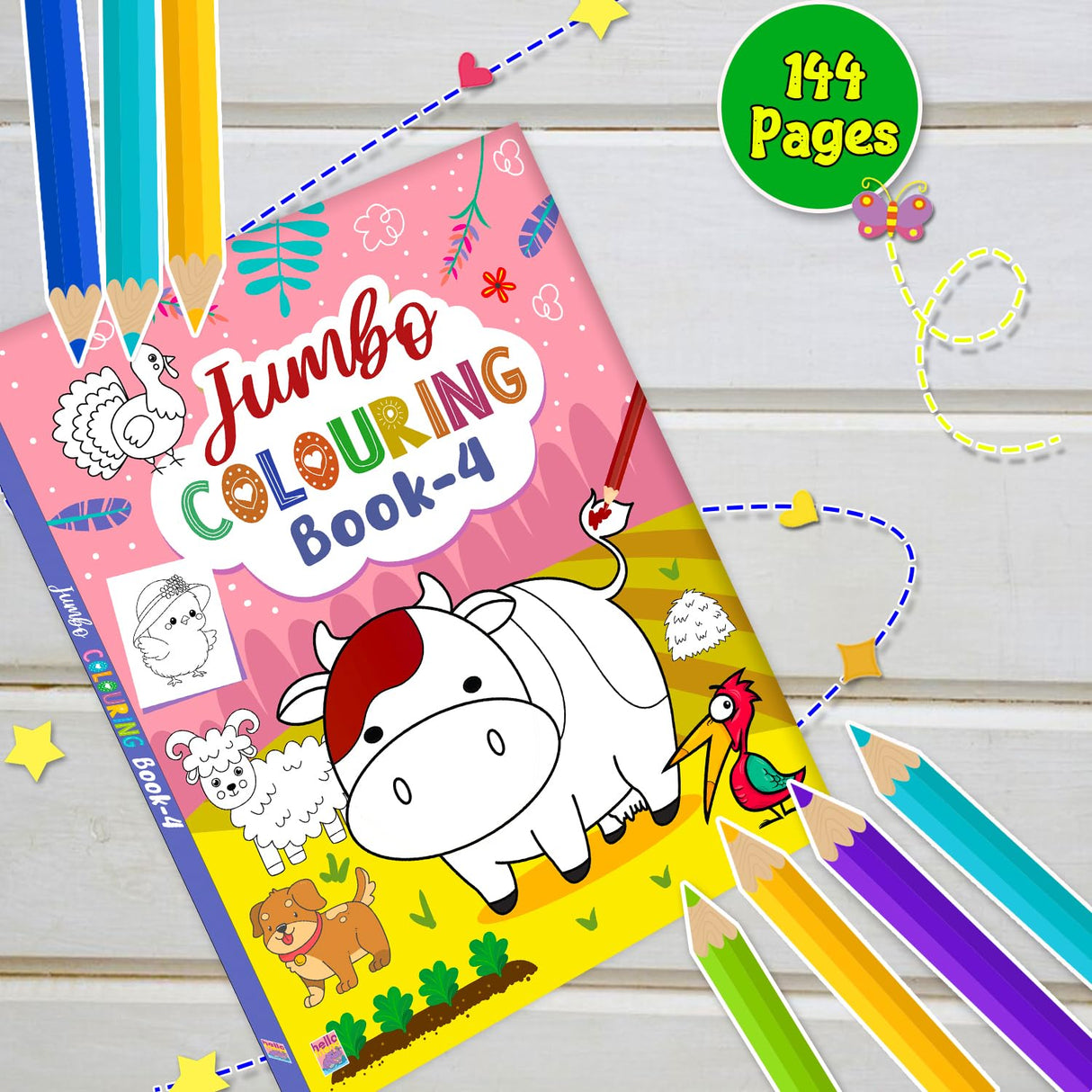 Jumbo Colouring Book 4 - Retail Maharaj