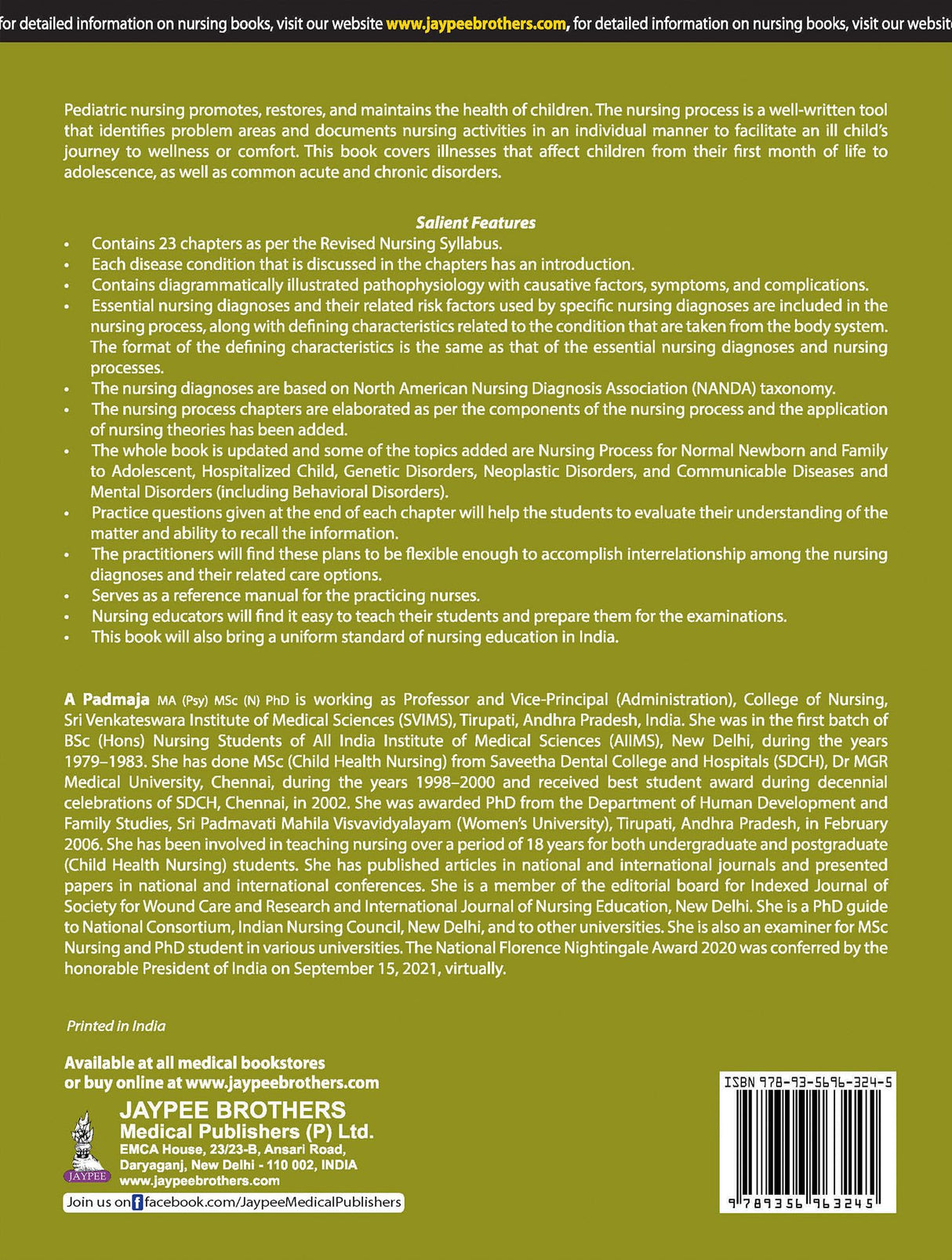 CHILD HEALTH NURSING: NURSING PROCESS APPROACH - Retail Maharaj