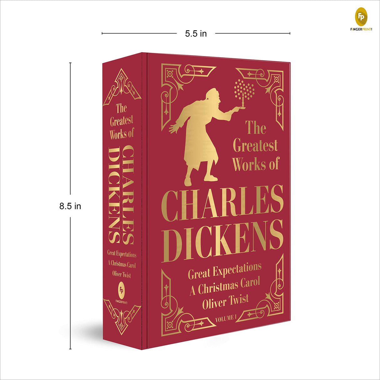 Greatest Works of Charles Dickens Vol 1 Great Expectations A Christmas Carol Oliver Twist (Deluxe Hardbound Edition) - Retail Maharaj