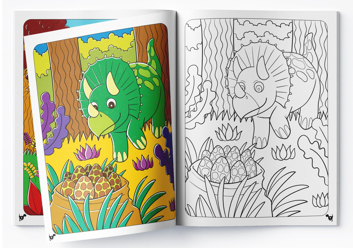 Cool Dinosaur Copy Coloring Book For Kids - Retail Maharaj