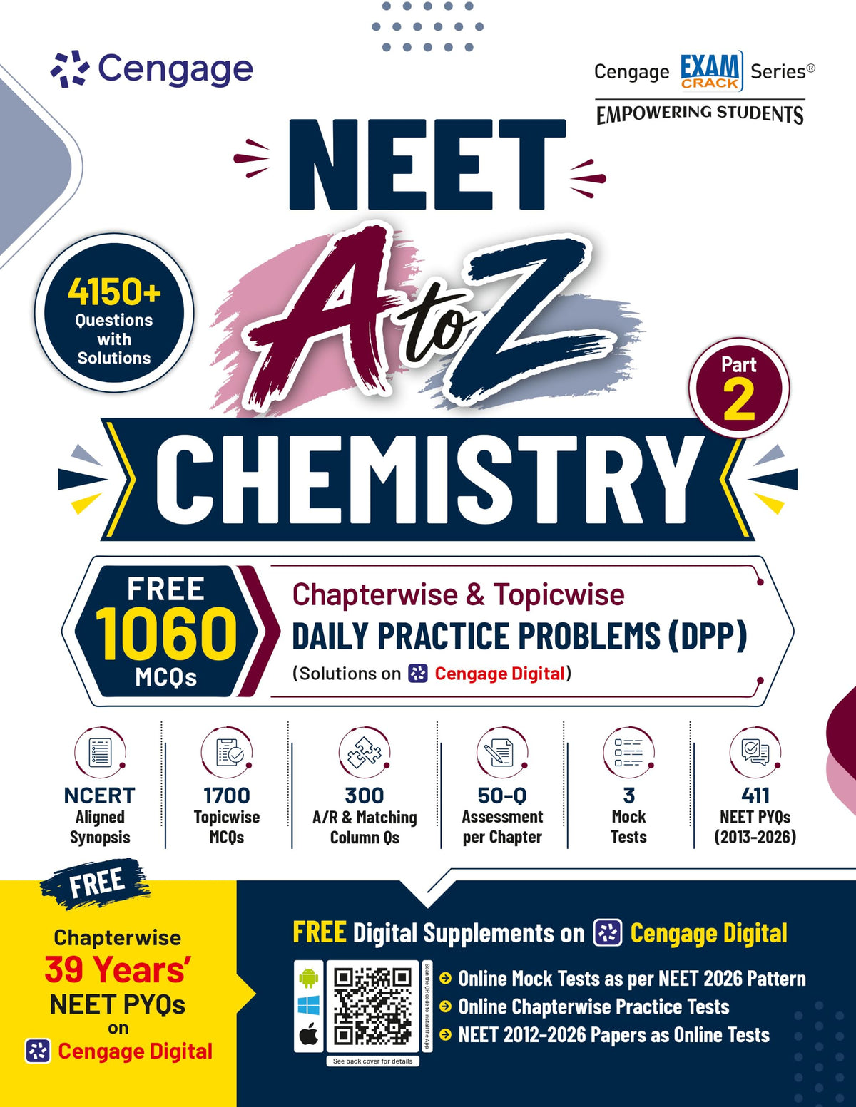 Cengage NEET A to Z Chemistry Part 2 with Chapterwise Topicwise DPP